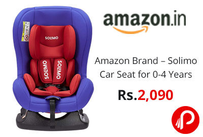 Amazon Brand – Solimo Car Seat for 0-4 Years, Red @ 2090 - Amazon India