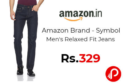 Amazon Brand - Symbol Men's Relaxed Fit Jeans @ 329 - Amazon India