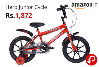 Hero Junior Cycle 12 Inch (Red) @ 1,872 - Amazon India