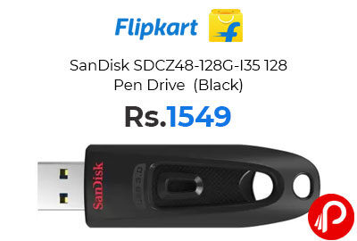 SanDisk SDCZ48-128G-I35 128 Pen Drive @ 1,549 – Flipkart