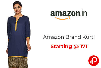 Amazon Brand Kurti Starting @ 171 - Amazon India