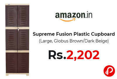 Supreme Fusion Plastic Cupboard @ 2202 - Amazon India
