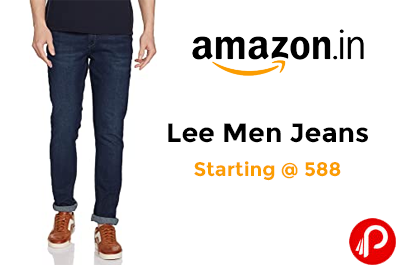 Lee Men Jeans Starting @ 588 - Amazon India