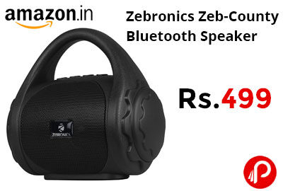 Zebronics Zeb-County Bluetooth Speaker @ 499 - Amazon India