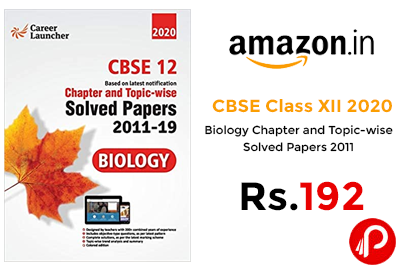 CBSE Class XII 2020 - Biology Solved Papers @ 192 - Amazon India