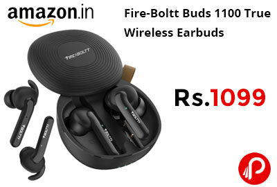 Fire-Boltt Buds 1100 True Wireless Earbuds @ 1099 - Amazon India