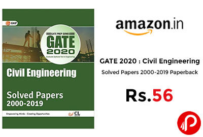 GATE 2020 : Civil Engineering - Solved Papers @ 56 - Amazon India