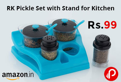 RK Pickle Set with Stand for Kitchen @ 99 - Amazon India