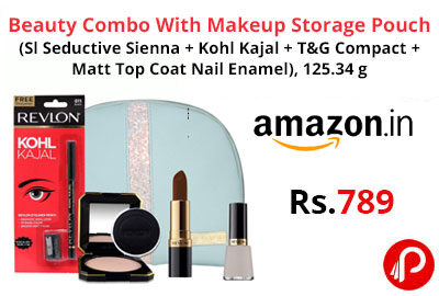 Beauty Combo With Makeup Storage Pouch @ 789 - Amazon India