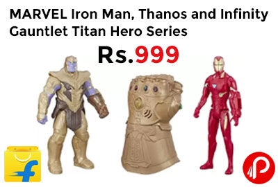 MARVEL Iron Man, Thanos and Infinity Gauntlet Titan Hero Series @ 999 - Flipkart