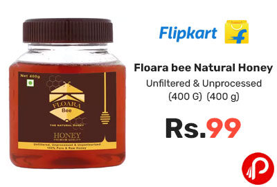 Floara bee Natural Honey (400 G) @ 99 - Flipkart