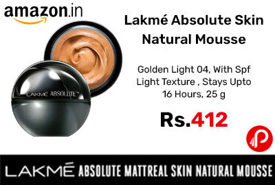 Lakmé Absolute Skin Natural Mousse @ 412 - Amazon India