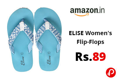 ELISE Women's Flip-Flops @ 89 - Amazon India