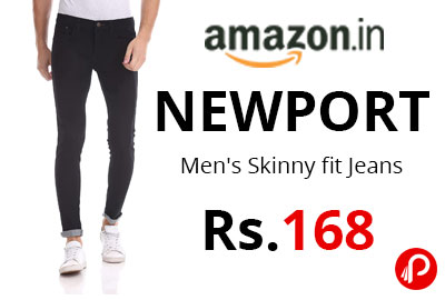 NEWPORT Men's Skinny fit Jeans @ 168 - Amazon India