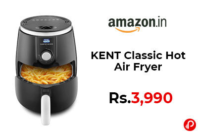 KENT Classic Hot Air Fryer @ 3,990 - Amazon India