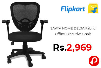 SAVYA HOME DELTA Fabric Office Executive Chair @ 2,969 - Flipkart