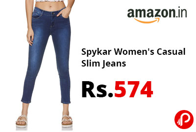 Spykar Women's Casual Slim Jeans @ 574 - Amazon India