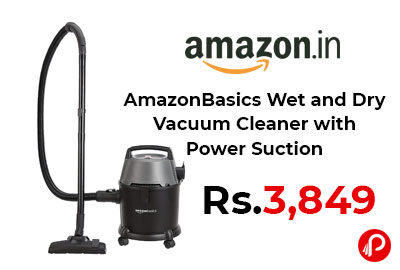 AmazonBasics Wet and Dry Vacuum Cleaner with Power Suction @ 3,849 - Amazon India