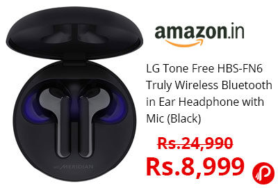 LG Tone Free HBS-FN6 Truly @ 8,999 - Amazon India