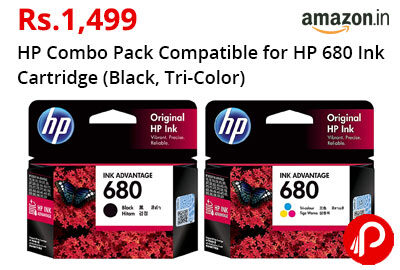 HP Combo Pack Compatible for HP 680 Ink Cartridge @ 1499 - Amazon India