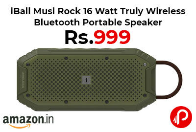 iBall 16 Watt Wireless Bluetooth Portable Speaker @ 999 - Amazon India
