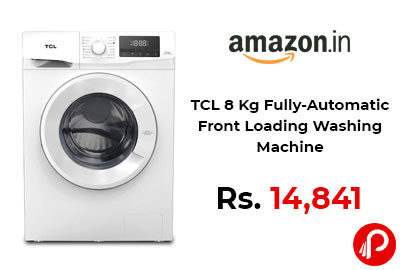 TCL 8 Kg Fully-Automatic Front Loading Washing Machine @ 14,841 - Amazon India