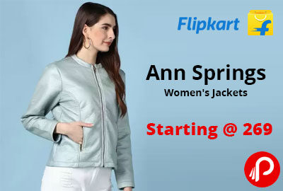 Ann Springs Women's Jackets Starting @ 269 - Flipkart