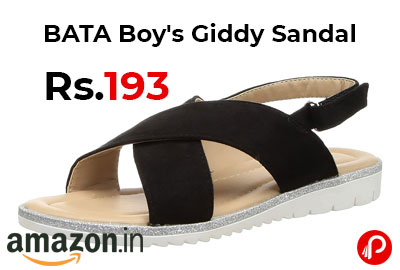 BATA Boy's Giddy Sandal @ 193 - Amazon India