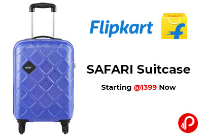 SAFARI Suitcase Starting @1399 Now - Flipkart