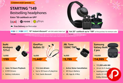 Best Selling Headphones Starting @ 149 - Amazon India