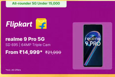 Realme 9 Pro 5G From 14,999 - Flipkart
