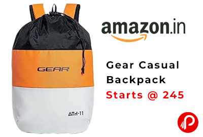 Gear Casual Backpack Starts @ 245 - Amazon India