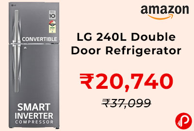 LG 240L Double Door Refrigerator at ₹20,740 – Great Indian Festival + SBI Offer